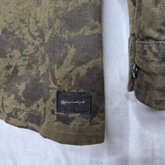 Quiksilver Olive Camo Shirt Jacket Size Medium - Picture 4 of 10